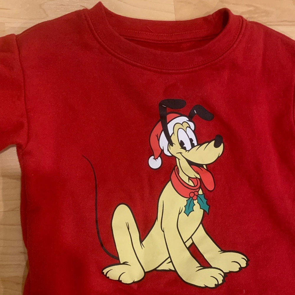 Disney Pluto Christmas sweatshirt 2T size